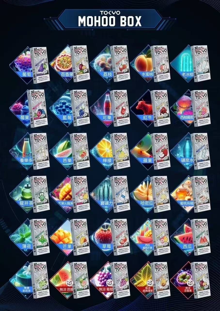 東京魔盒 MOHOO口味圖